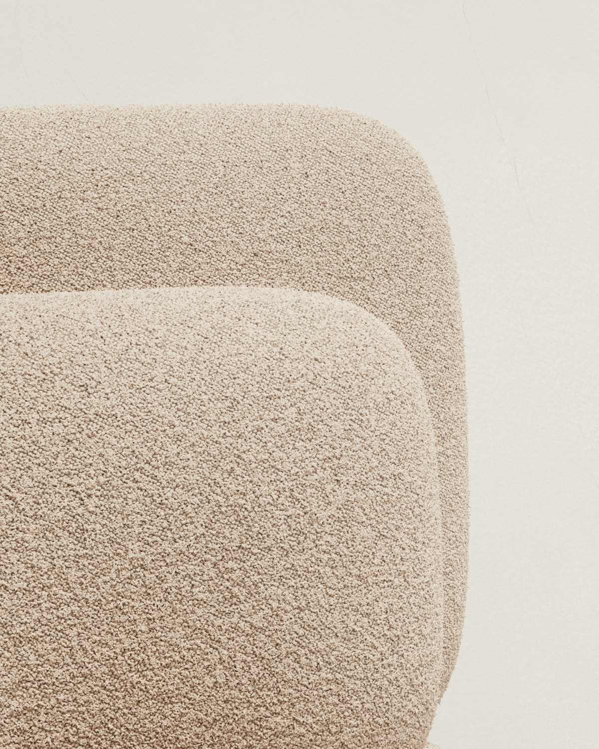 Cream textured upholstery, close up (inspiration)