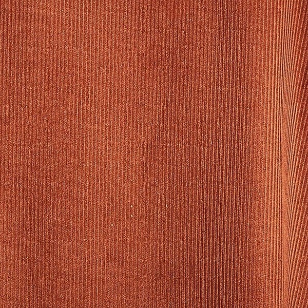 Rust corduroy fabric