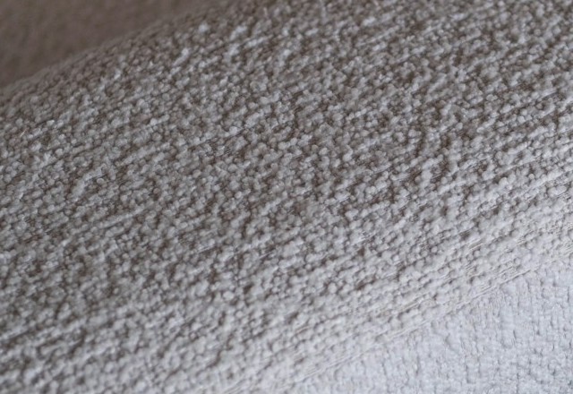 Cream bouclé, close up
