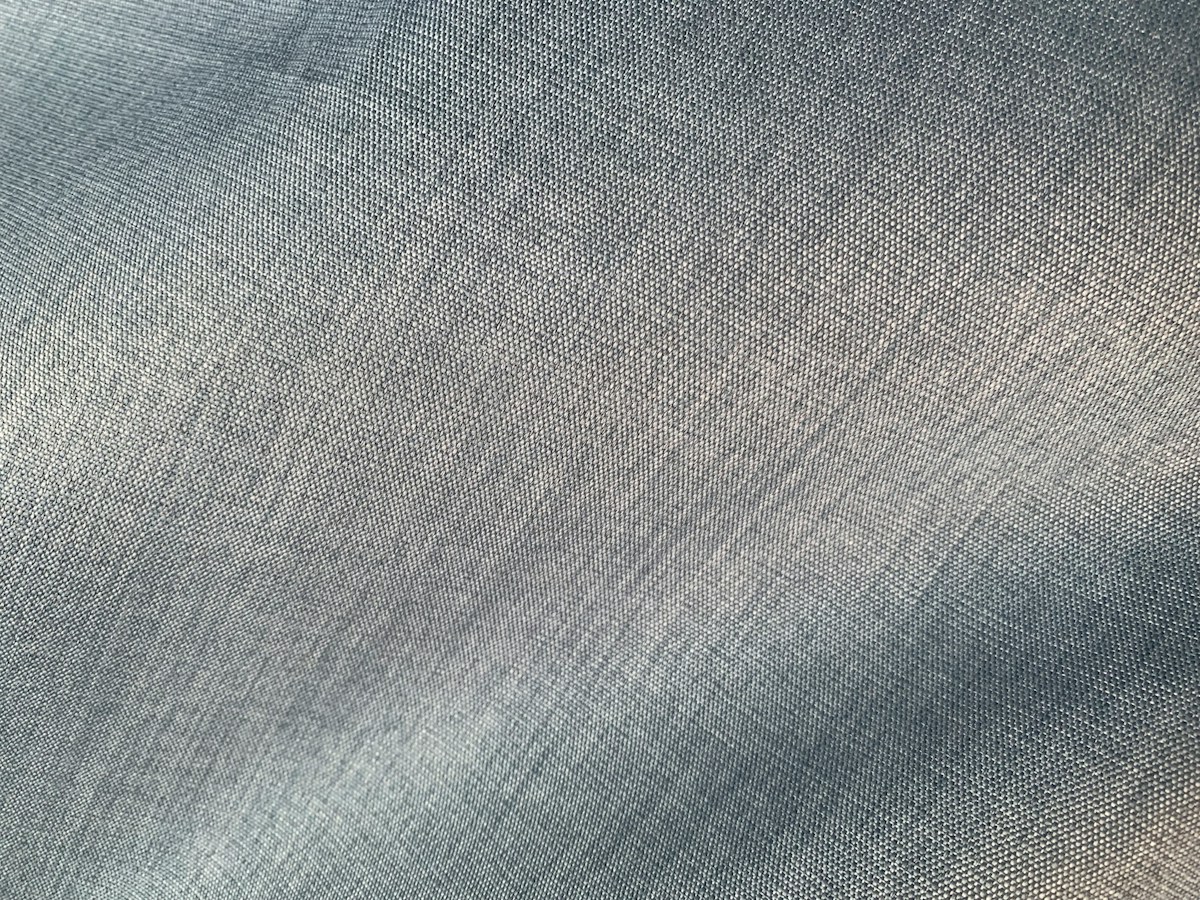 Smoky blue woven fabric
